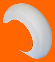 wide tire bagger front fender