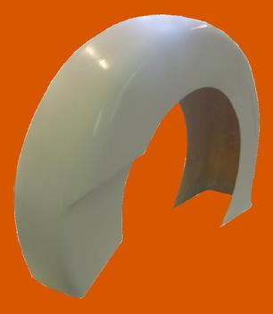 chopper rigid frame style bear claw rear fender