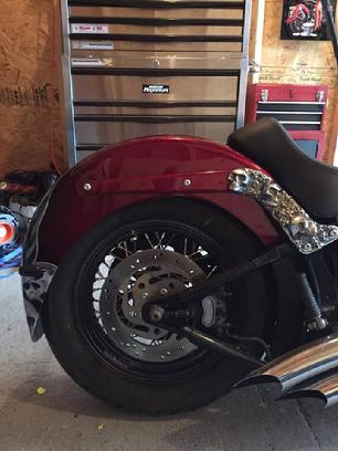 custom softail fender