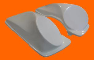 8" speaker lids for harley bagger