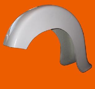 Bell bottom sweeper fender, Oldys custom