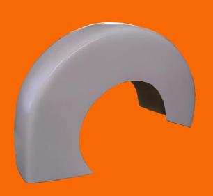 Street Humper  rear dragger fender