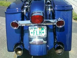 harley 4 inch stretched bags and fender