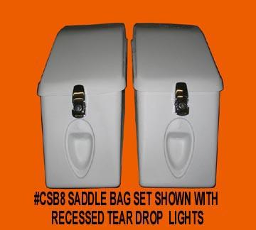 Frenched lights in saddle bags