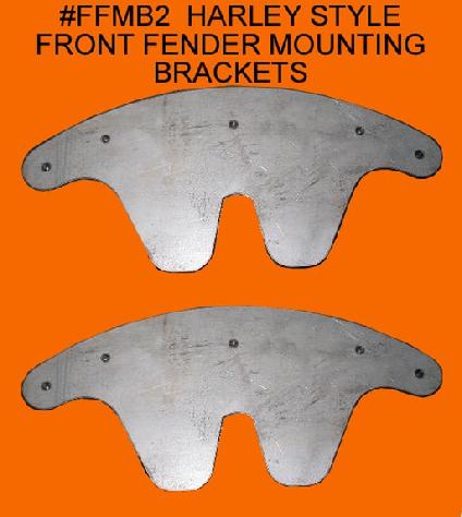 Harley FL  style front fender mounting brackets