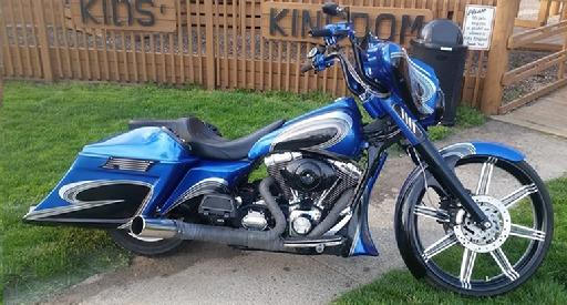 6 inch down harley bags