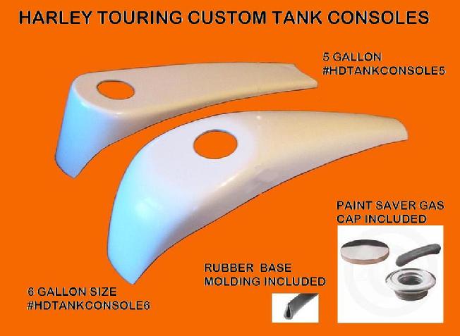 low profile console dash for harley gas tanks